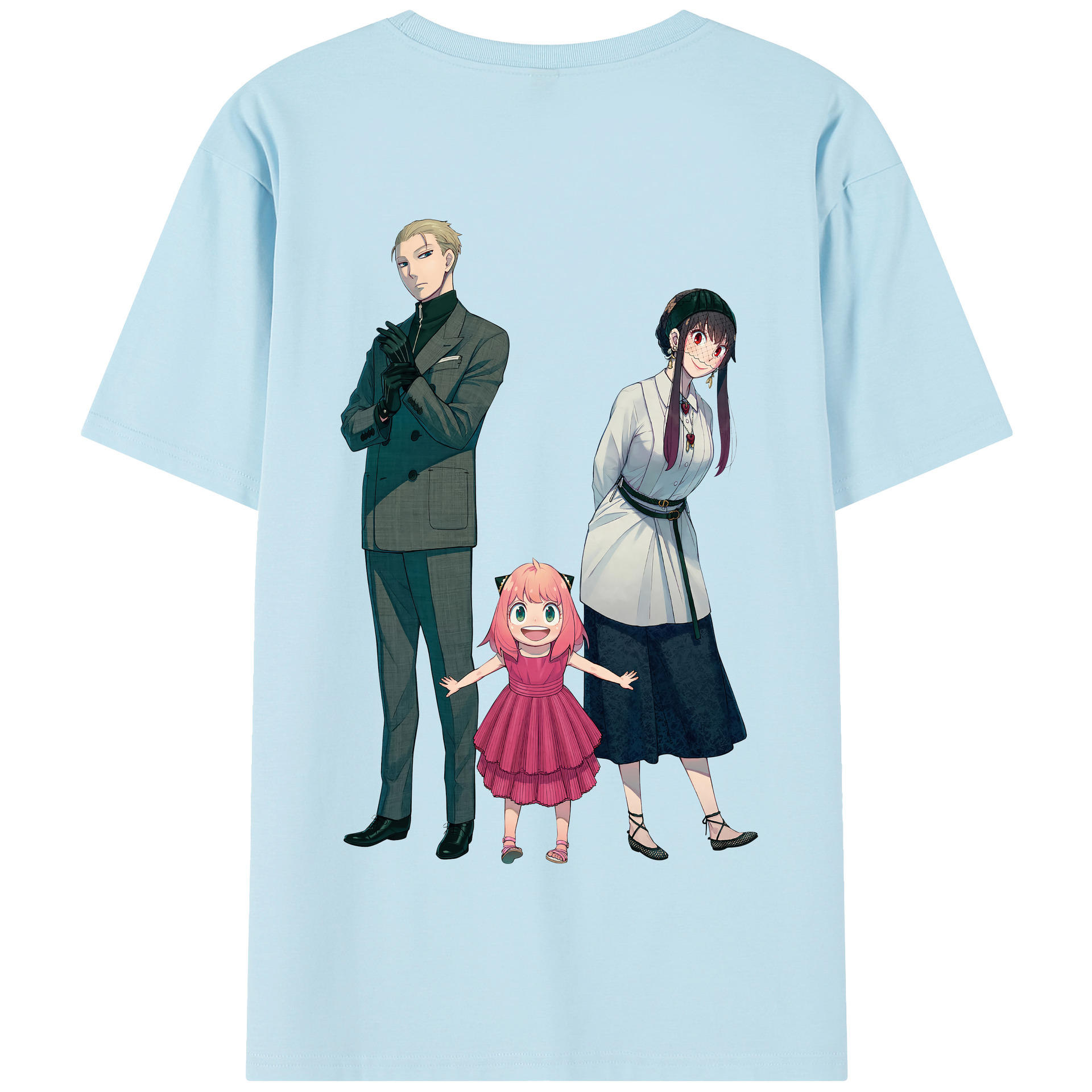 （画像用） SPY×FAMILY间谍家家酒 綿100％半袖Tシャツ（背面プリント）